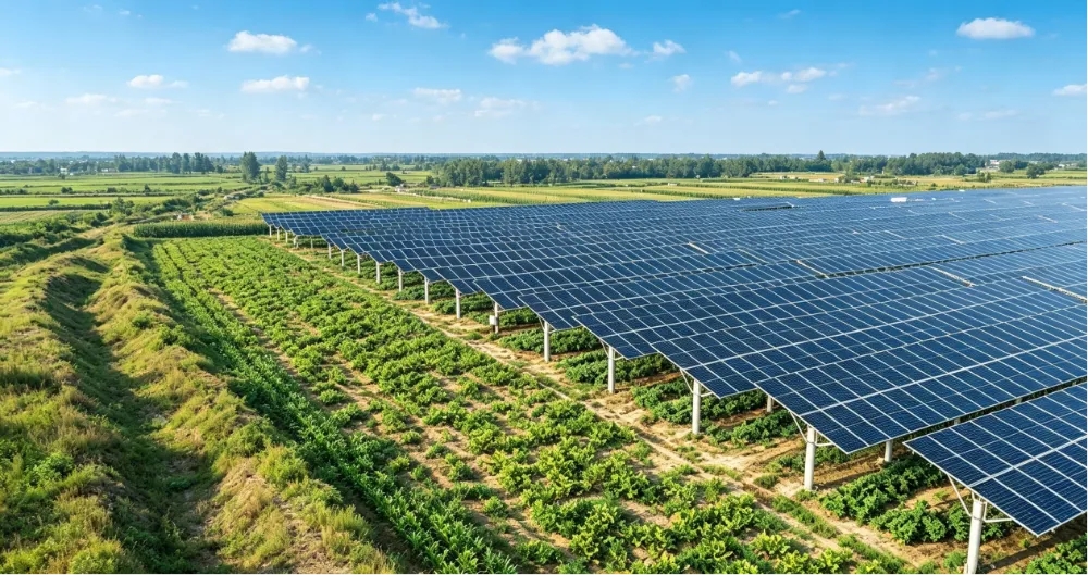 農業用太陽光発電設置システム: 太陽光発電が土壌と出会うとき