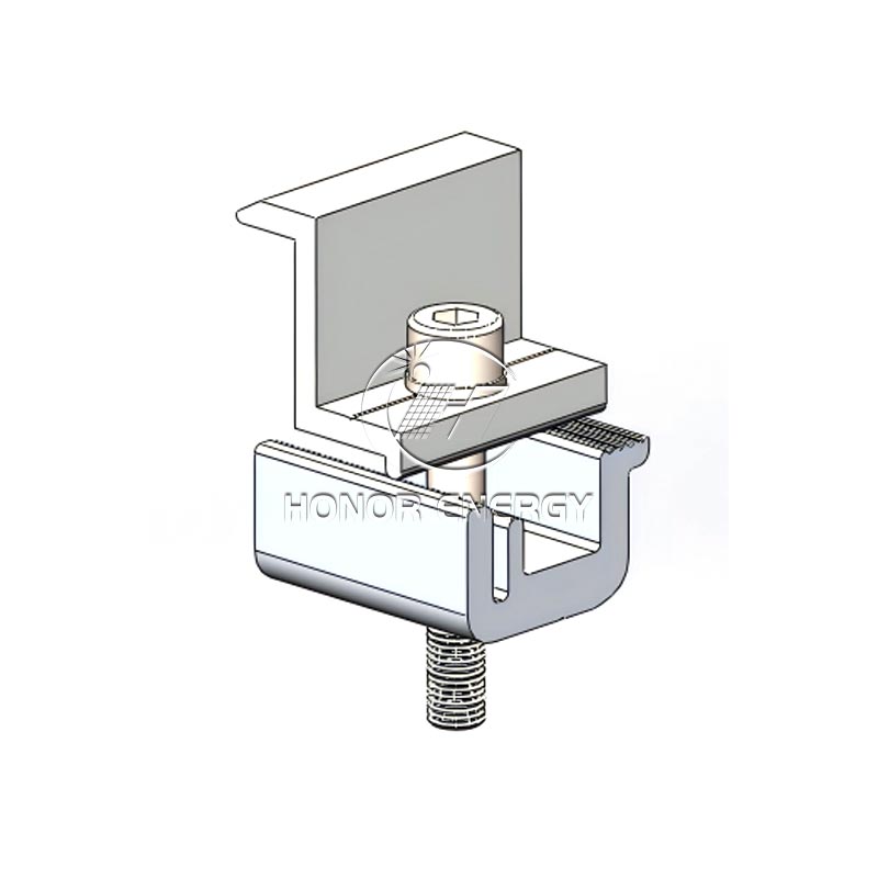 ドリル不要 ソーラーエンドクランプ