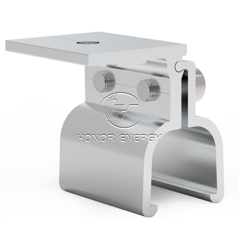 金属屋根のソーラークリップクロック